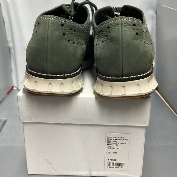 BNWT Cole Haan Zero Grand Wing Tip Sneaker 
Light Green size 7 - Picture 7 of 9